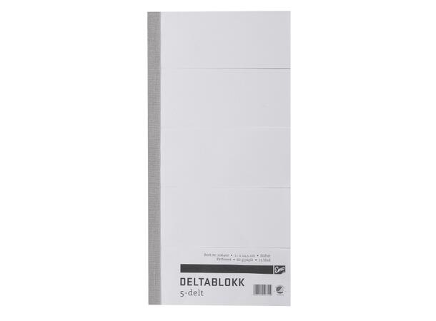 Deltablokk 5-Delt 24,5x12 75Bl 